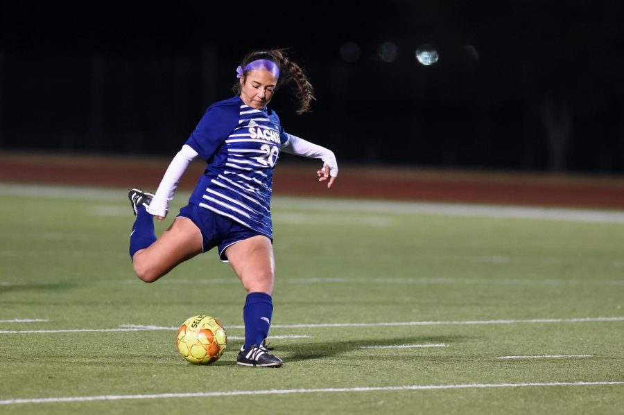 First team all district player junior Izzy Savattere
