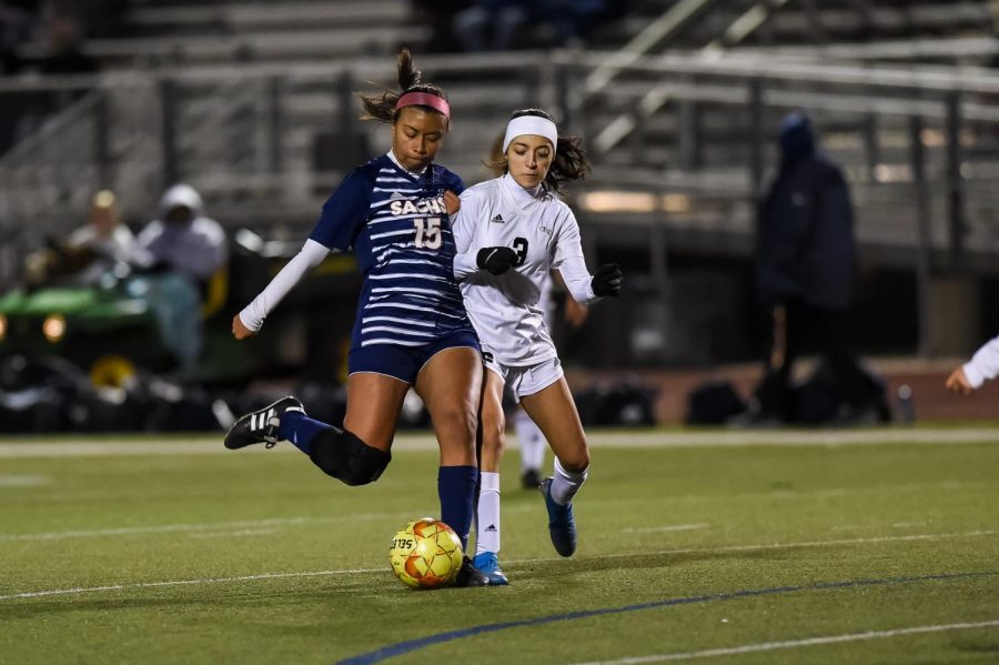 First team all district player senior Paige Baumgartner