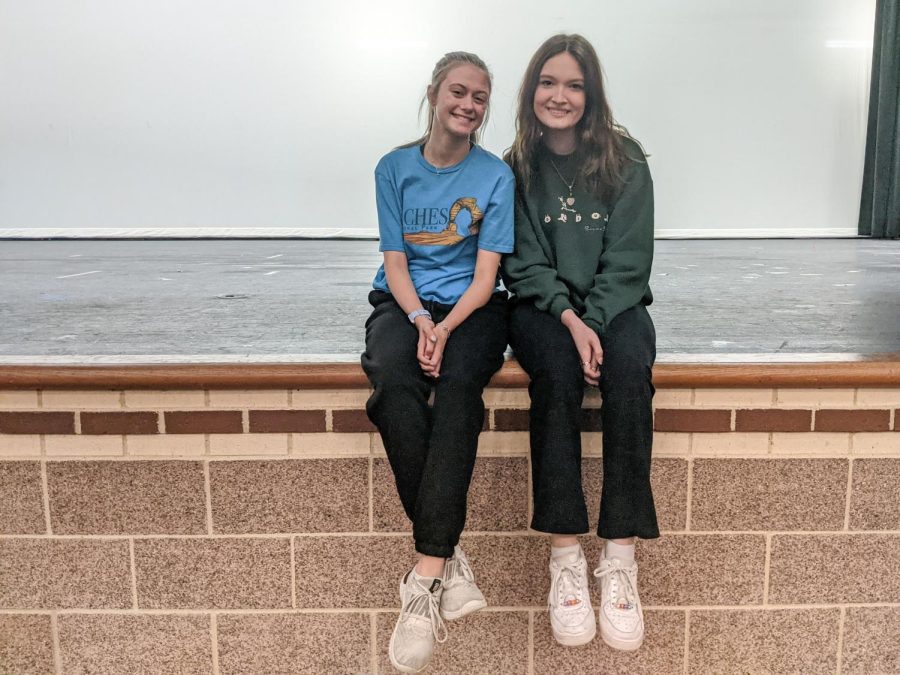 Seniors Brooke Polvadore and Krystine Wetherington are two of four seniors who are directing plays as they end their careers with Mustang Theatre. 
